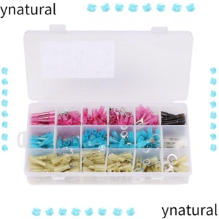 Ynatural แหวนเชื่อมต่อสายไฟ หดความร้อน กันน้ํา 320 ชิ้น