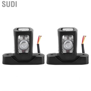 Sudi Strip Light car accessories  Side Marker Lights Red Amber White 3 Color 4LED Universal for 10‑30V