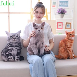 Fuhui หมอนโซฟา 30/50 ซม. นอนหลับ งีบหลับ ตกแต่งบ้าน ป้องกันคอ รูปแมว หมอนโยน