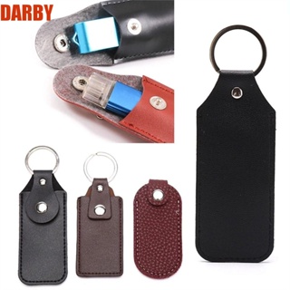 Darby กระเป๋าเก็บดิสก์ U พวงกุญแจกาแฟ แบบพกพา ป้องกันการสูญหาย กันฝุ่น เคส USB