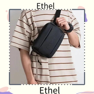 Ethel1 กระเป๋าสะพายไหล่ คาดเอว หนัง PU กันน้ํา ความจุขนาดใหญ่ สีดํา สีกากี สําหรับผู้หญิง