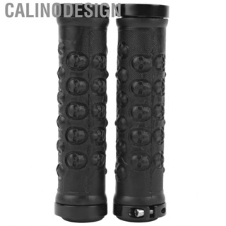 Calinodesign 2Pcs Bicycle Grips  Lock on Locking Handlebar Universal Anti‑Skid Rubber Bike Handle Grip