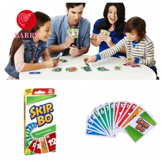 Barry Skip Bo การ์ดเกมกระดาน เหมาะสําหรับผู้เล่น 2-6 คน 162 ใบ ของขวัญวันเกิด