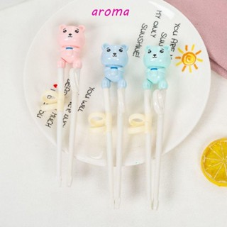 Aroma ตะเกียบซิลิก้าเจล ลายการ์ตูนไดโนเสาร์ พร้อมกล่อง ของขวัญ สําหรับฝึกเด็ก