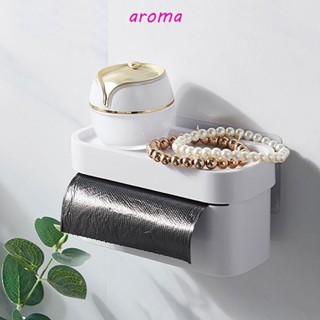 Aroma ที่ใส่ถุงขยะพลาสติก แบบติดผนัง กันฝุ่น สีขาว เรียบง่าย สําหรับห้องน้ํา