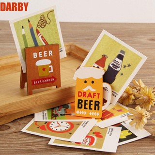 Darby ชอล์กบอร์ดไม้ ขนาดเล็ก สําหรับตกแต่งบ้านตุ๊กตา DIY