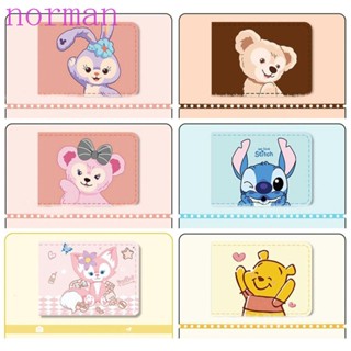 Norman ซองหนัง PU ลายการ์ตูน Stitch 6 บิต สําหรับใส่ใบขับขี่ นามบัตร