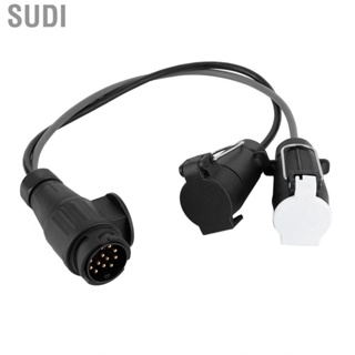 Sudi Trailer Connector  13 to 7 Pin N &amp; S Conversion Adaptor Lead Caravan Socket Plug Motorbike Trailers Couplings