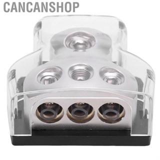 Cancanshop Zinc Alloy Fuse Holder Distribution Car Audio Power/Ground Cable Splitter Block 1 In 3 Out Ground