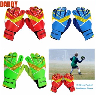 Darby ถุงมือผู้รักษาประตูฟุตบอล กันลื่น กันสึกหรอ สําหรับเด็ก ไซซ์ 5-7 1 คู่