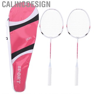 Calinodesign Badminton Racket Alloy Shuttlecock Light Sport Equipment With Carry Bag