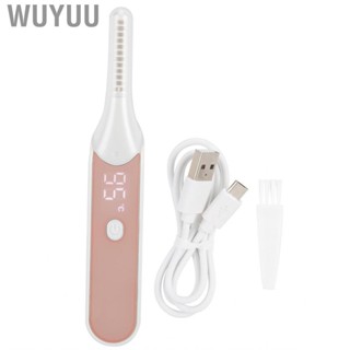 Wuyuu Electric Heated Eyelash Curler Long‑lasting Digital Display Lashes Curl