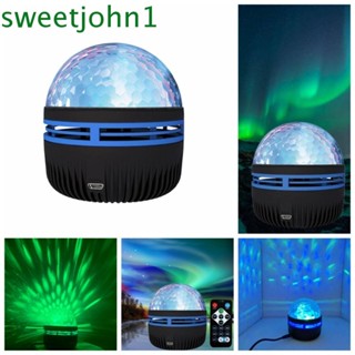 Sweetjohn โคมไฟโปรเจคเตอร์ LED ฉายรูปน้ํา USB กันน้ํา แบบพกพา ของขวัญวันเกิด ฮาโลวีน