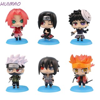 ฟิกเกอร์การ์ตูนนารูโตะ HUIMAO Gaara Uchiha Sasuke Uzumaki Naruto 6 ชิ้น ต่อชุด