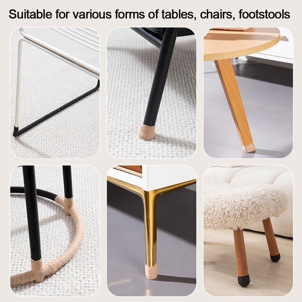 เพียวแฮร์บิวตี้ สักหลาดป้องกันขาโต๊ะ,กันลื่นเงียบเก้าอี้แผ่นเท้า,มัลติฟังก์ชั่กาวในตัวเท้าปกโต๊ะเก้าอี้ขา - รูปที่ 2