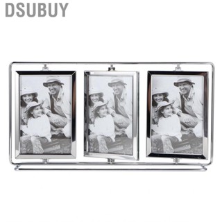 Dsubuy Family Picture Frame Familiy Decorative Stainless Steel Rotating