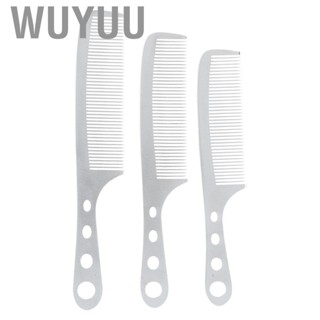 Wuyuu 3x Professional Men Hairdressing Comb Portable Barber Shop Hair Styling To.