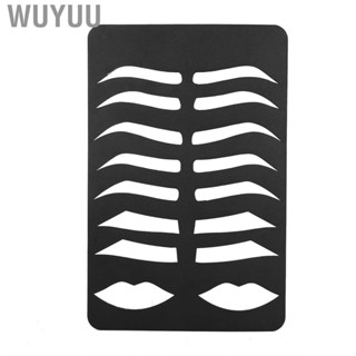 Wuyuu Brow Stencil Eye Shape Kit Makeup Stencils For Eyebrow Tattoo Lip