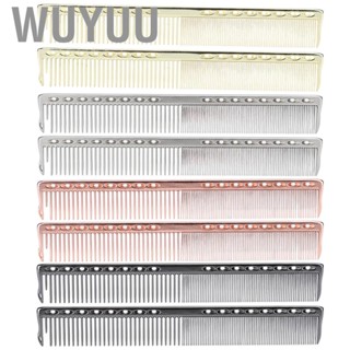 Wuyuu 2pcs Professional Stainless Steel Haircut Comb Salon Hairdressing Styling T