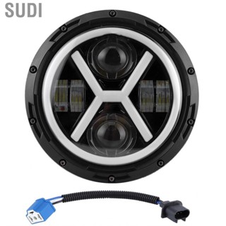 Sudi lamps Auto Styling 7in  Headlight White Yellow Light Color Bright Round X-Type Fit for  Wrangler bulbs cars Car