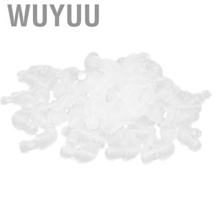 Wuyuu 50Pcs  Ear Hook Replacement Tube Connector Earbud Tubing Domes