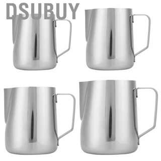 Dsubuy Curved Pour Spout Coffee Pitcher  Frothing Jug for Home Cafe Latte Art Accessory