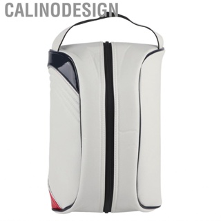 Calinodesign PU Leather Golfing Shoe Carrier Bag Home Travel Dustproof Storage AccessoryB