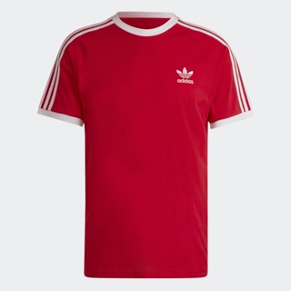 adidas ไลฟ์สไตล์ เสื้อยืด Adicolor Classics 3-Stripes ผู้ชาย สีแดง IA4852