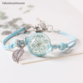 [fabuloushouse] สร้อยข้อมือลูกปัดเซรามิค หลายชั้น น่ารัก ธรรมชาติ ตัวอย่างพฤกษศาสตร์ สําหรับผู้หญิง เด็กผู้หญิง เครื่องประดับ สร้อยข้อมือถัก ปรับได้ พร้อมส่ง