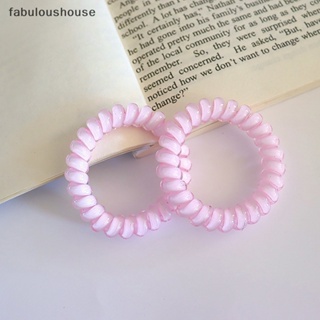 [fabuloushouse] ยางรัดผมหางม้า สีใส สไตล์เกาหลี สําหรับผู้หญิง พร้อมส่ง