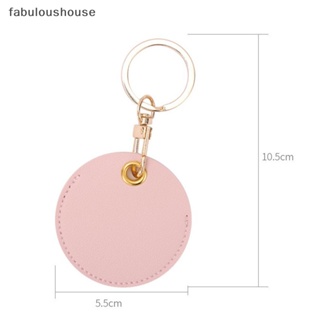 [fabuloushouse] พวงกุญแจหนัง รูปหยดน้ํา ป้องกันบัตรรถบัส พร้อมส่ง