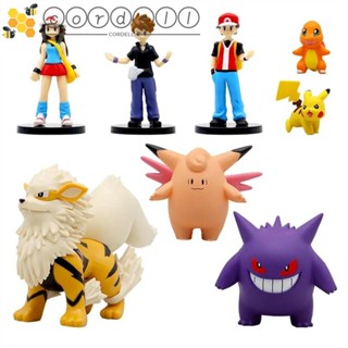 Cordell โมเดลฟิกเกอร์ PVC อนิเมะ Poke-mon Gengar Role Pikachu ของเล่น สําหรับเก็บสะสม ของขวัญวันเกิด