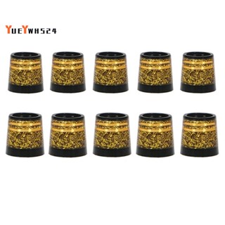 『yueywh524』ปลอกโลหะกอล์ฟ 0.370 คุณภาพสูง สีทอง สําหรับไม้กอล์ฟ 10 ชิ้น