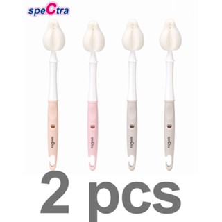 Spectra Long Type Baby Nipple Sponge Brush 2 pcs Milk Storage 3 Color Korea