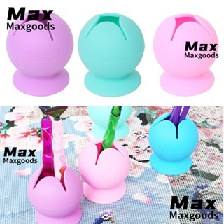 Maxg กล่องเก็บปากกาปักครอสสติตช์ ซิลิโคน น้ําหนักเบา แบบพกพา DIY