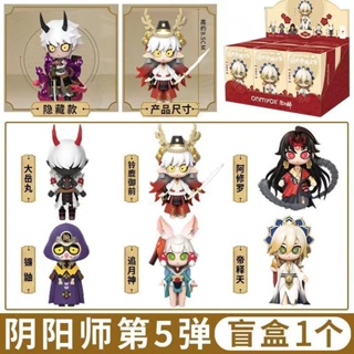 [สุ่ม 1 กล่องเล็ก] ฟิกเกอร์การ์ตูนอนิเมะ Onmyoji Fifth Bullet Mystery Box Asura Di Shaotian Suzuka Yumae Decisive Battle Safe