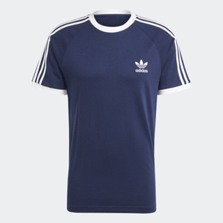 adidas ไลฟ์สไตล์ เสื้อยืด Adicolor Classics 3-Stripes ผู้ชาย สีน้ำเงิน IA4850