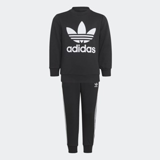 adidas ไลฟ์สไตล์ ชุดเสื้อคอกลมและกางเกง Adicolor เด็ก สีดำ H25250