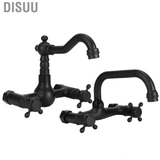 Disuu Rotated 360 Degrees Faucet Wall Mounted for Bathroom Home