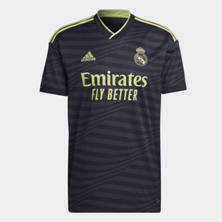 adidas ฟุตบอล เสื้อฟุตบอลชุดที่สาม Real Madrid 22/23 ผู้ชาย สีดำ HI1656