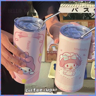 [สินค้าแอนิเมชั่น🥤 Limited Cup] Sanrio Melody กระติกน้ําร้อน สเตนเลส ลายการ์ตูน ทนความร้อนสูง สําหรับออฟฟิศ