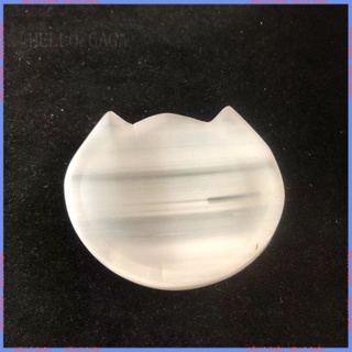 Natural plaster🔮Selenite [Healing Energy Series] พลาสเตอร์คริสตัล หินโมร็อกโก รูปหูแมว สําหรับตกแต่งเครื่องประดับ