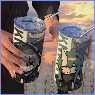 [Anime 🥤Limited 🥤Water Cup] กระติกน้ําร้อน สเตนเลส ลาย Tomorrows Ark พร้อมหลอดดูด แบบพกพา คุณภาพสูง สําหรับผู้หญิง