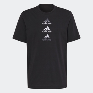 adidas เทรนนิง เสื้อยืด Designed to Move Logo ผู้ชาย สีดำ HM4797