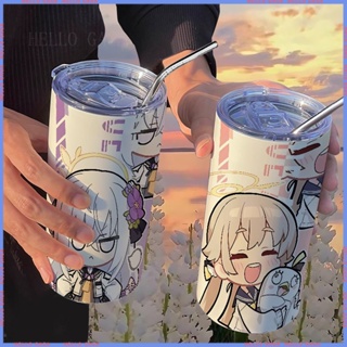 🥤สินค้าแอนิเมชั่น Limited Cup🥤 กระติกน้ําร้อน สเตนเลส ลายการ์ตูนตลก แบบพกพา พร้อมหลอดดูด คุณภาพสูง สําหรับผู้ชาย และผู้หญิง