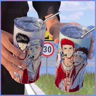 🥤Animation Peripheral Limited Water Cup🥤Sakuragi Flower Road Kaede Rukawa กระติกน้ําร้อนสเตนเลส แบบพกพา คุณภาพสูง สําหรับออฟฟิศ