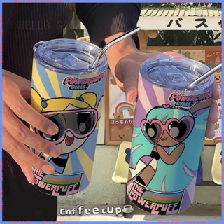 🥤สินค้าแอนิเมชั่น Limited Water Cup🥤กระติกน้ําร้อน แก้วกาแฟ สเตนเลส แบบพกพา สําหรับเด็กผู้หญิง