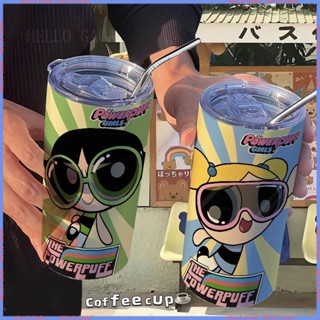 🥤สินค้าแอนิเมชั่น Limited Water Cup🥤กระติกน้ําร้อน แก้วกาแฟ สเตนเลส แบบพกพา สําหรับเด็กผู้หญิง