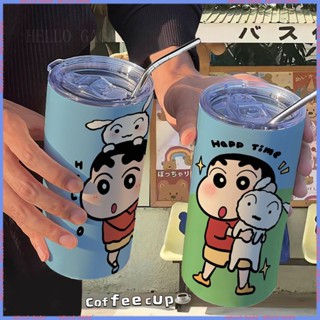 🥤Animation Peripheral Limited Water Cup🥤 กระติกน้ําร้อน สเตนเลส ลายการ์ตูนชินจัง แบบพกพา สําหรับออฟฟิศ