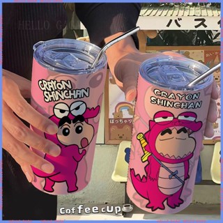 🥤Animation Peripheral Limited Water Cup🥤 กระติกน้ําร้อน สเตนเลส ลายการ์ตูนชินจัง แบบพกพา สําหรับออฟฟิศ